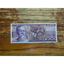 Billete Cien Pesos Venustiano Carranza Serie Se