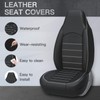 AUTOYOUTH PU Leather Bucket Seat Covers - High Back Front