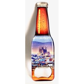 Barcelona Spain Bottle Opener Souvenir Fridge Magnet Bottle Opener Decoration Travel Keepsake