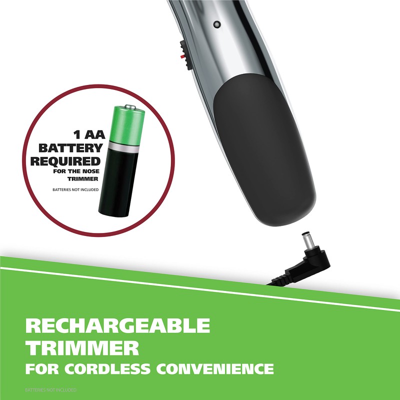 Wahl Groomsman Rechargeable Beard Trimmer kit for Mustaches, Nose Hair,
