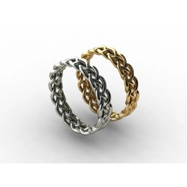 Utopia3D Celtic Knot Ring 4.5mm Wide Comfort CAD File Sizes 4 to 12, 68 files total