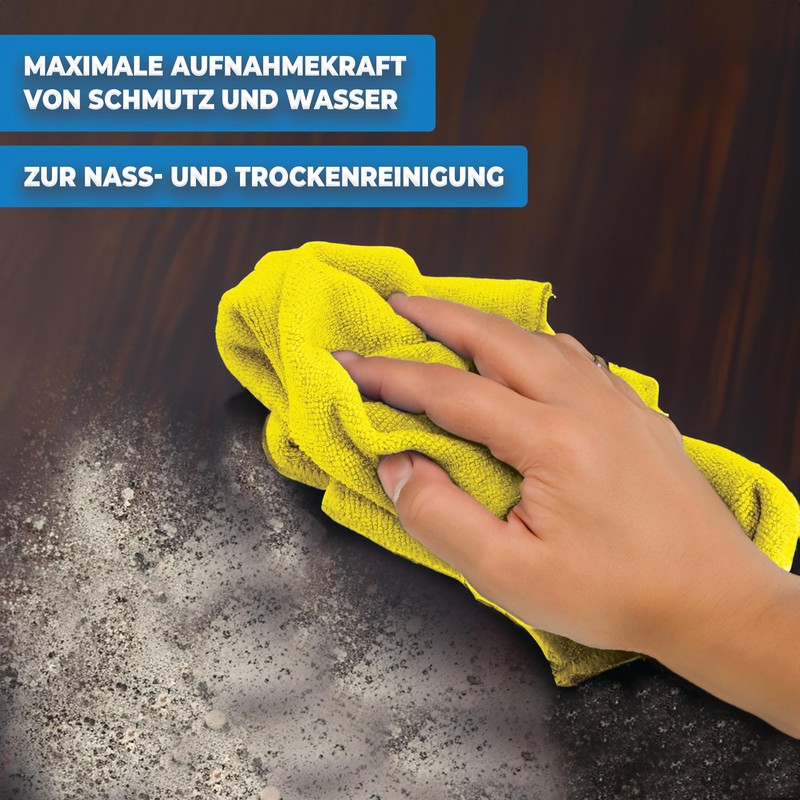 limpando 10 x Microfibre Cloths - 40 x 40 cm