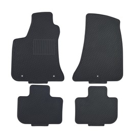 Floor Mats for 2011-2023 Dodge Charger / 2011-2023 Chrysler 300 Heavy Duty, All Weather Liner Front & 2nd Row Full Set Rubber, Black