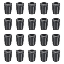 PATIKIL 5mm 発光ダイオードホルダー 40個 プラスチック製ロングLEDホルダークリップ取り付け ブ ラケットソケットキャップ ランプ電球ベゼルマウントパネルLEDディスプレイ用 黒
