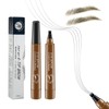 Eyebrow Contouring Pen, Waterproof Microblading Eyebrow Pencil with 4-Prong Micro-Fork-Tip
