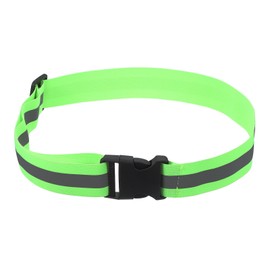PATIKIL Reflective Safety Belt, Hi-Vis Safety Belt Adjustable High Visibility Reflective Glow Belt Outdoor Running Gear for Night Jogging Cycling Walking, Fluorescent Green
