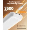 SURAIELEC Rechargeable Under Cabinet Light with Wall Switch, 3500mAh Under