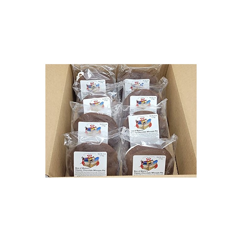 Box of Maine Classic Chocolate Whoopie Pies - 8 Count