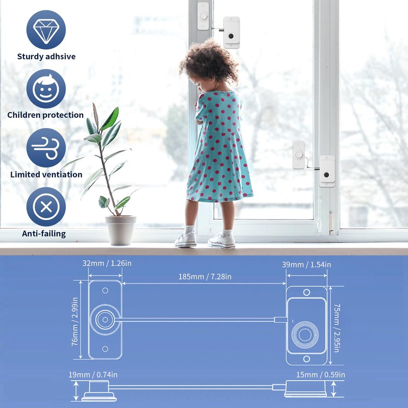 Fridge Lock with Fingerprint, Cabinet Lock, Baby, Child Lock, No
