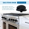 Gxcdizx 4-Pack WB03T10236 Burner Control Knob, Gas Range Knobs Black
