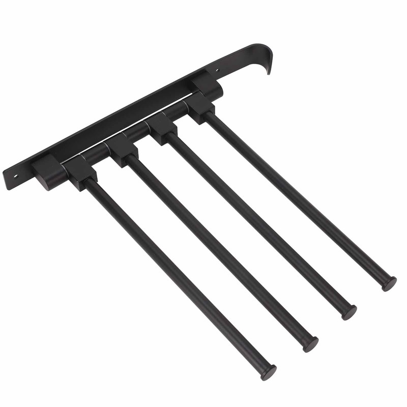RV Clothes Drying Rack Aluminum Multifunctional Drilling Free Wind Proof