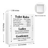 WUZYOU Retro Toilet Rules Lift It Up Put It Down
