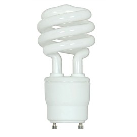 (2-Pack) Satco S8205 18-Watt 2700K GU24 Base Mini Spiral Compact Fluorescent Lamp, 75W Equal