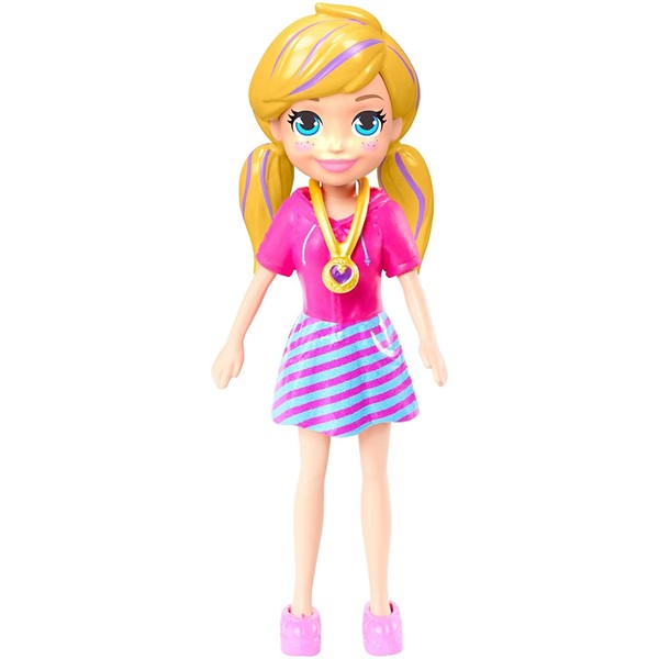 Polly Pocket Doll with Trendy Outfit 2018 Edition Measures Approx. 3.5" Tall (1 Doll)