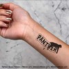 4 x 'Black Panther' Temporary Tattoos - Water Resistant, Skin-Safe,