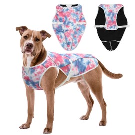 UNIPUP Dog Cooling Vest – Harness Cooler Jacket for Large Dogs, Reflective Strips & UV Protection for Beach, Hiking, Camping – Adjustable Fit Pet Cooling Shirt U-DCVF01XL