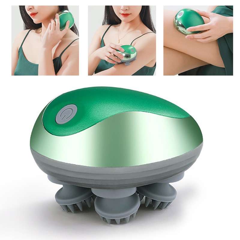 Mini Electric Head Scalp Massager Waterproof Portable Scalp Massager Rechargeable