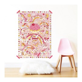 POPPIK 1841200 Sticker Poster, Unicorns Creative Poster with Removable Unicorn Stickers, Sticker Set for Crafts, for Children Aged 5 and Above, 46 x 68 cm