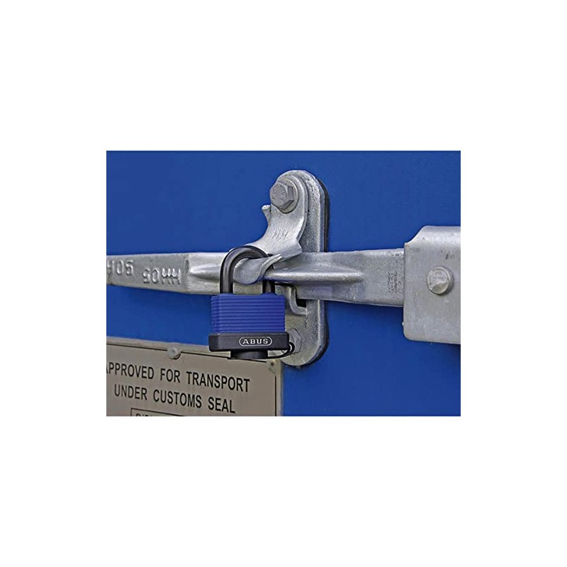 ABUS 70IB50 Marine Grade Aquasafe All Weather Shackle Padlock, Black/Blue