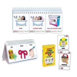Super Duper Publications | Word Flips for Learning Intelligible Production of Speech | Phrase Flips Flip-Book | Can Do Oral-Motor Fun Deck | Apraxia Bundle |Educational Resource for Children
