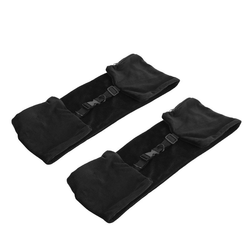 2 Pack Stuffable Travel Pillow Soft Velvet Fillable Airplane Neck