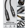 XLR Cable 3.3FT – Short Balanced Microphone Cable with Hi-OFC
