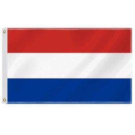 3×5 FT Netherlands Nation Flag,Large Holland Decor,Double Side Digital Printed 150D Polyester Banner With Canvas Header Brass Grommet For Outdoor Indoor Parade Car