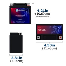 Mighty Max Battery YTZ7S 12V 6AH Battery for Yuasa AGM High Performance Maintenance-Free