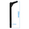 WEERAS Bicycle Seatpost, Iron Seatpost Length 350mm, Black, for BMX