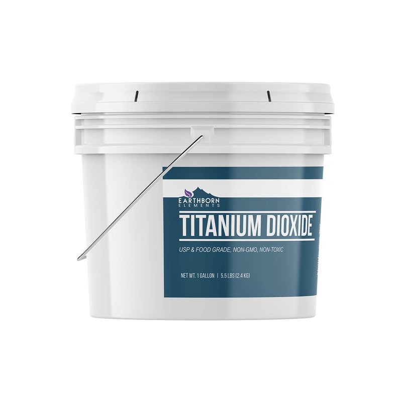 Titanium Dioxide (1 Gallon) Pure Whitening/Brightening Colorant, DIY Essential, Resealable