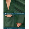PAVILIA Green Women Waffle Knit Kimono Robe, Soft Cozy Breathable