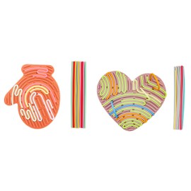 ZIRLZIM Silicone Sensory Activity Board,Fidget Toy for Calming, Stress, Anxiety, ADHD , Autism , Silent, No Mess , Kids 3+ & Adults (Cordate and Glove)