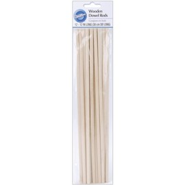 Wilton Wooden Dowel Rods, Pack of 12