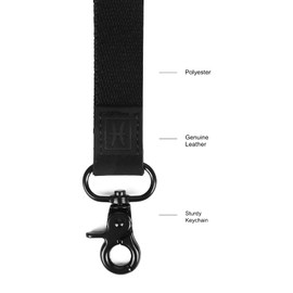 lanyards for Women Men,Neck Lanyard Keychain for ID Badge,Neck Lanyard Keychain for Women and Girls,ID Badge Holder (Black)