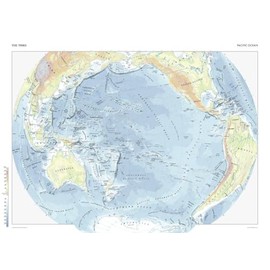 The Times Atlas: The Pacific Ocean - Compact - 22.25 x 16.25 inch Poster - Front Lamination