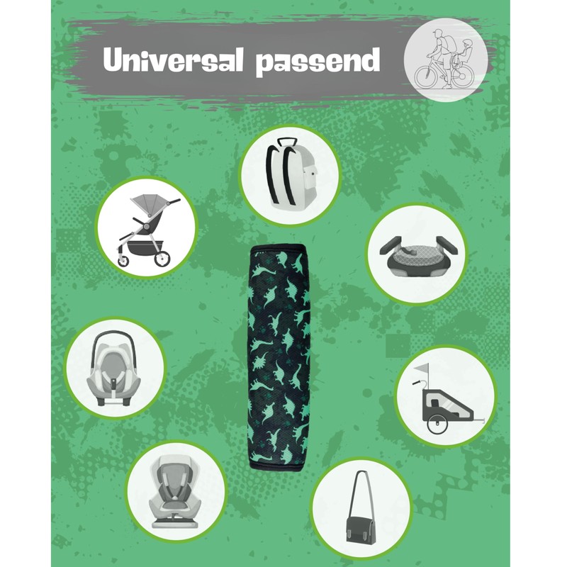 HECKBO 1 x car seat belt pad, dinosaur