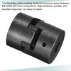 sourcing map Flexible Coupling Shaft 14 mm to 20 mm