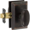 Delaney Hardware 101-RO-ABR SQ Rosa Knob Passage, Aged Bronze