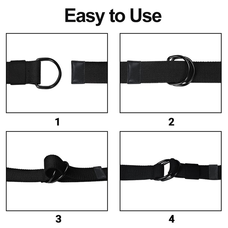 ITIEZY Canvas Work Belt, Men's Belt Without Holes Continuously Adjustable