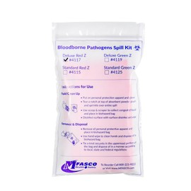 MFASCO Biohazard Fluid Clean Up Kit Deluxe - Approved Bio Bag, Preparedness for Cleaning Blood, Urine, Vomit, Feces - Safety Essentials for First Responder & Medic - Portable Professional Supplies