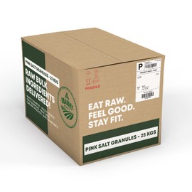 Himalayan Pink Salt Medium Grind/Granules by Granary Mart – Rich in Trace Minerals – Great for Re-mineralizing The Body – Unrefined & Natural - Affordable Wholesale Rate - 55 lbs Bulk Bag