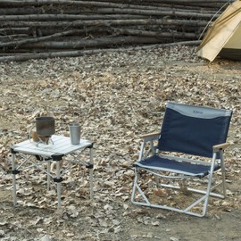 iClimb Lightweight Stable Alu. Folding Square Table Roll Up Top with Carry Bag for Camping Picnic Backyards BBQ Camp Kitchen