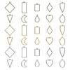 30 Pack Resin Molds, Hollow Frame Pendants, Bezel Earrings, Epoxy