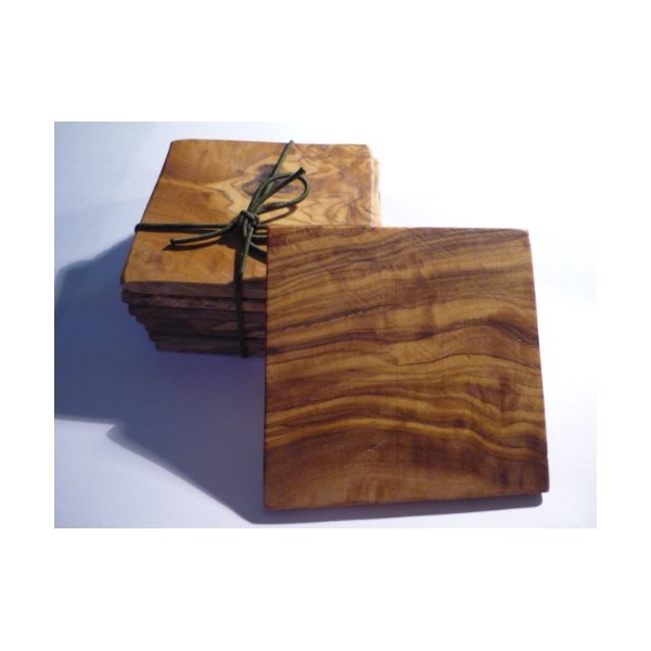 8 High-Quality Raclette Boards / Coasters for Raclette Pans Made of Olive Wood
