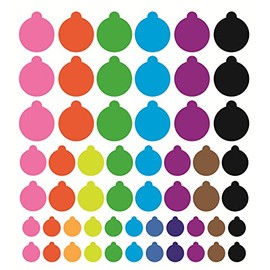 Webcam/Camera Cover Sticker,56pcs Colored Multi-Size Camera Cover Sticker