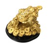 Feng Shui Money Frog (Three Legged Toad) Hold Two Ignots