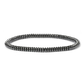 Justinstones Natural Hematite Health Bead Healing Reiki Balance Meditation Stretch Bracelet 7 inch, 7, Stone, hematite