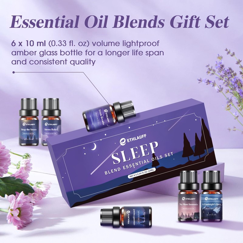 Sleep Essential Oils, Essential Oil Blends for Diffusers for Home