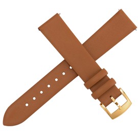 [OTTOODY] Genuine Leather Watch Band, Watch Strap 12mm, 14mm, 16mm, 18mm, 20mm, 22mm, Elegant & Ultra Soft Calf Leather Watch Replacement Band for Watches and Smart Watches, Quick Release Replacement