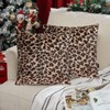 Hodeacc 6 Pack Leopard Printed Series Pillow Covers,Soft Plush Animal